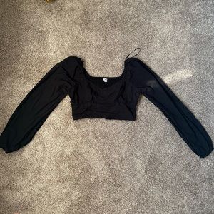 Puffy long sleeve top